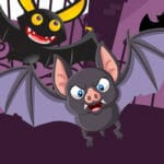 Scary Midnight Hidden Bats